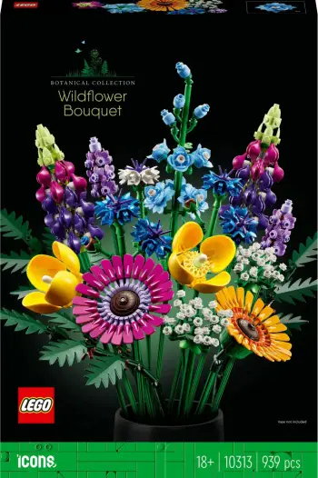 Set LEGO® Icons 10313 Meadow Flower Bouquet, 939 pjesë