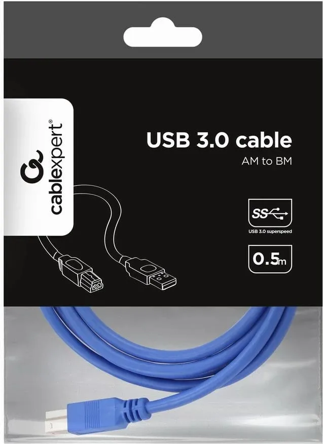 Kabllo Gembird CABLEXPERT USB A-B 1,8m 3.0, e kaltër - 4
