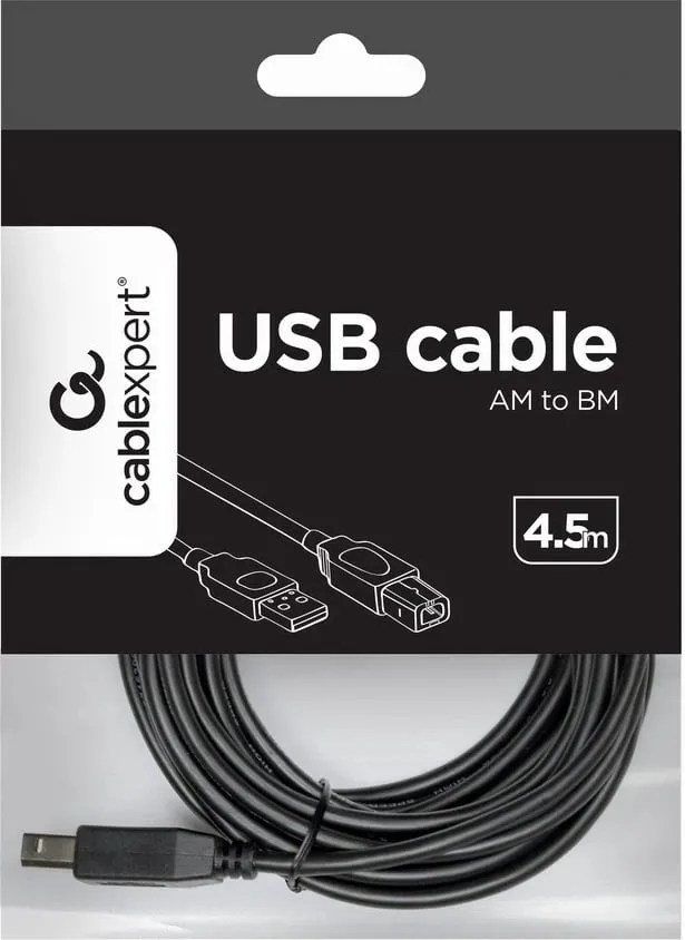 Kabllo Gembird CABLEXPERT USB A-B 4,5m 2.0 HQ, e zezë - 2