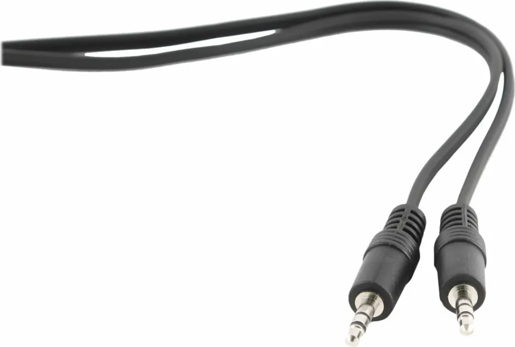 Kabllo audio Gembird CCA-404-2M, 3.5 mm stereo, 2 m, e zezë - 3