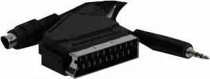 Kabllo audio/video Gembird CCV-4444-5M, SCART në S-Video + audio, 5 metra, e zezë