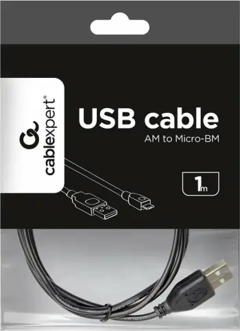 Kabllo Gembird, Micro-USB B / USB A, 1 m, e zezë
