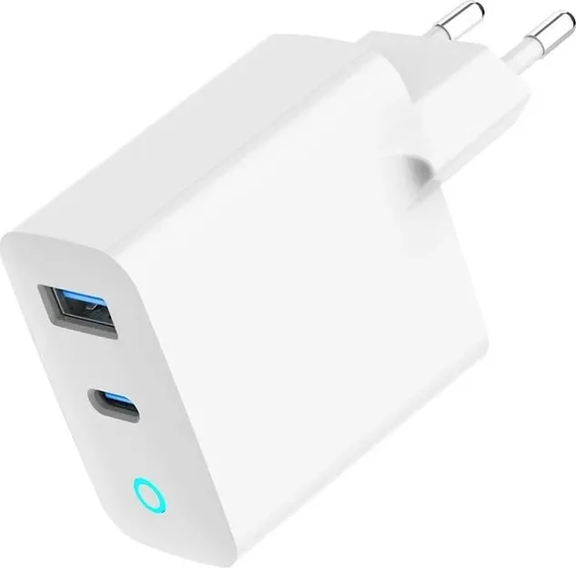 Karikues universal Gembird TA-UC-PDQC45L-W-01, Fast Charge 45W, i bardhë - 1