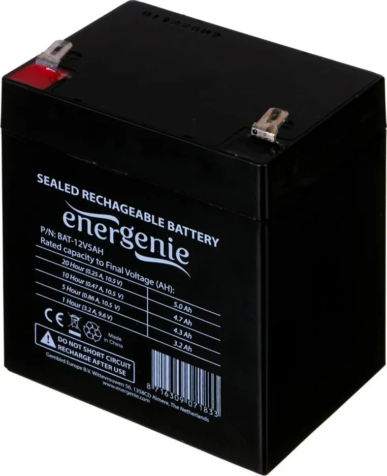 Bateri për UPS Gembird, 12V, 5Ah, (VRLA) - 1