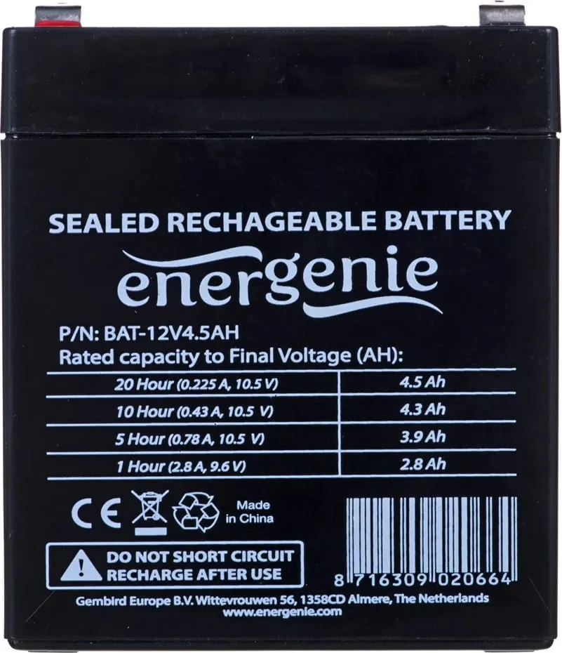 Bateri për UPS Gembird, BAT-12V4.5AH, 12 V - 2