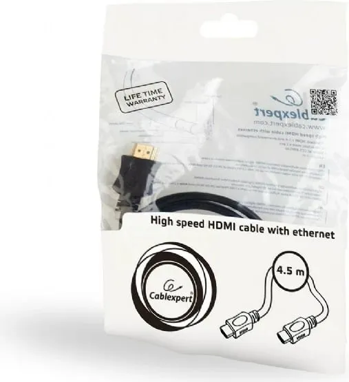 Kabllo Gembird CABLEXPERT HDMI-HDMI 1,8m, 1.4, M/M, CCS, Ethernet, e zezë - 2