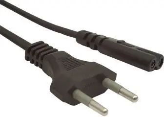 Kabllo rryme Gembird CEE 7/16 -> IEC 320 C7, 1.8m, e zezë
