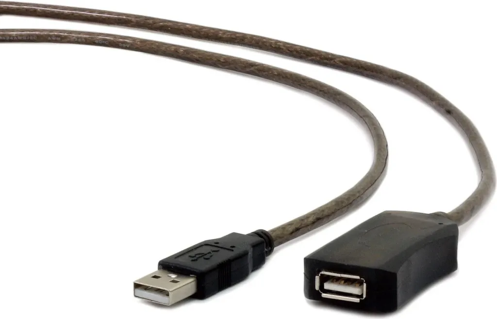 Kabllo Gembird, USB A / USB A, 10 m, e zezë - 1