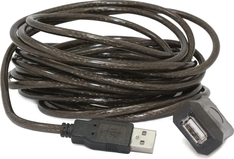 Kabllo Gembird, USB A / USB A, 10 m, e zezë - 2