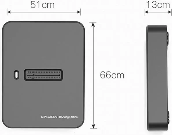Docking station për SSD M.2 Gembird DD-U3M2, USB-C, SATA NVMe, i zi - 4