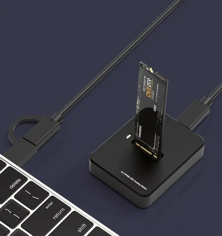Docking station për SSD M.2 Gembird DD-U3M2, USB-C, SATA NVMe, i zi - 6