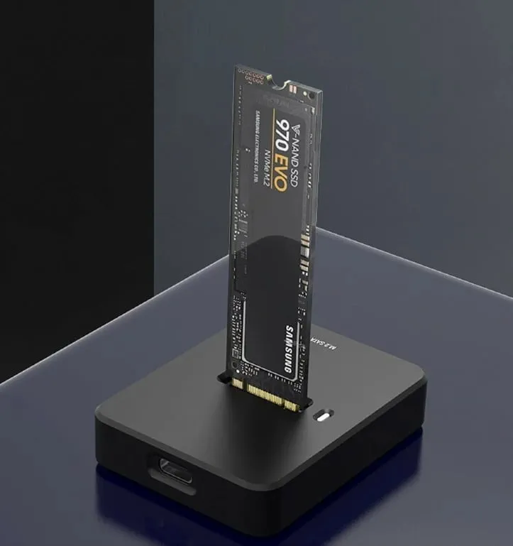 Docking station për SSD M.2 Gembird DD-U3M2, USB-C, SATA NVMe, i zi - 7