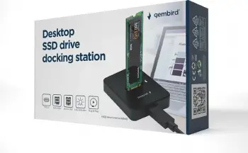 Docking station për SSD M.2 Gembird DD-U3M2, USB-C, SATA NVMe, i zi
