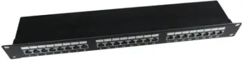 Patch panel Gembird, 19", 1U 24x RJ-45, cat.5E (NPP-C524-002)