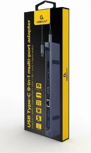Adapter Gembird, USB Type-C, i hirtë