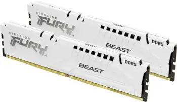 Modul i memories Kingston Fury Beast White 64GB (2x32GB) DDR5 6000 CL36, AMD EXPO
