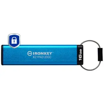USB Kingston IronKey Keypad 200, 16GB, USB-C, e koduar