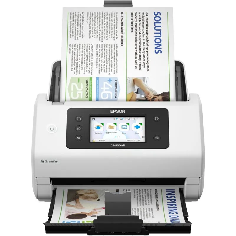 Skaner EPSON WorkForce DS-900WN A4 Network & Wi-Fi / 70ppm /140ipm Feeder /100 faqe - 1