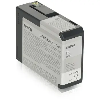 Kartutxh boje Epson T5807, Light Black, origjinal