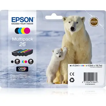 INK Epson T2616 Multipack #26 – Blu / Rozë /Verdhë / Zezë
