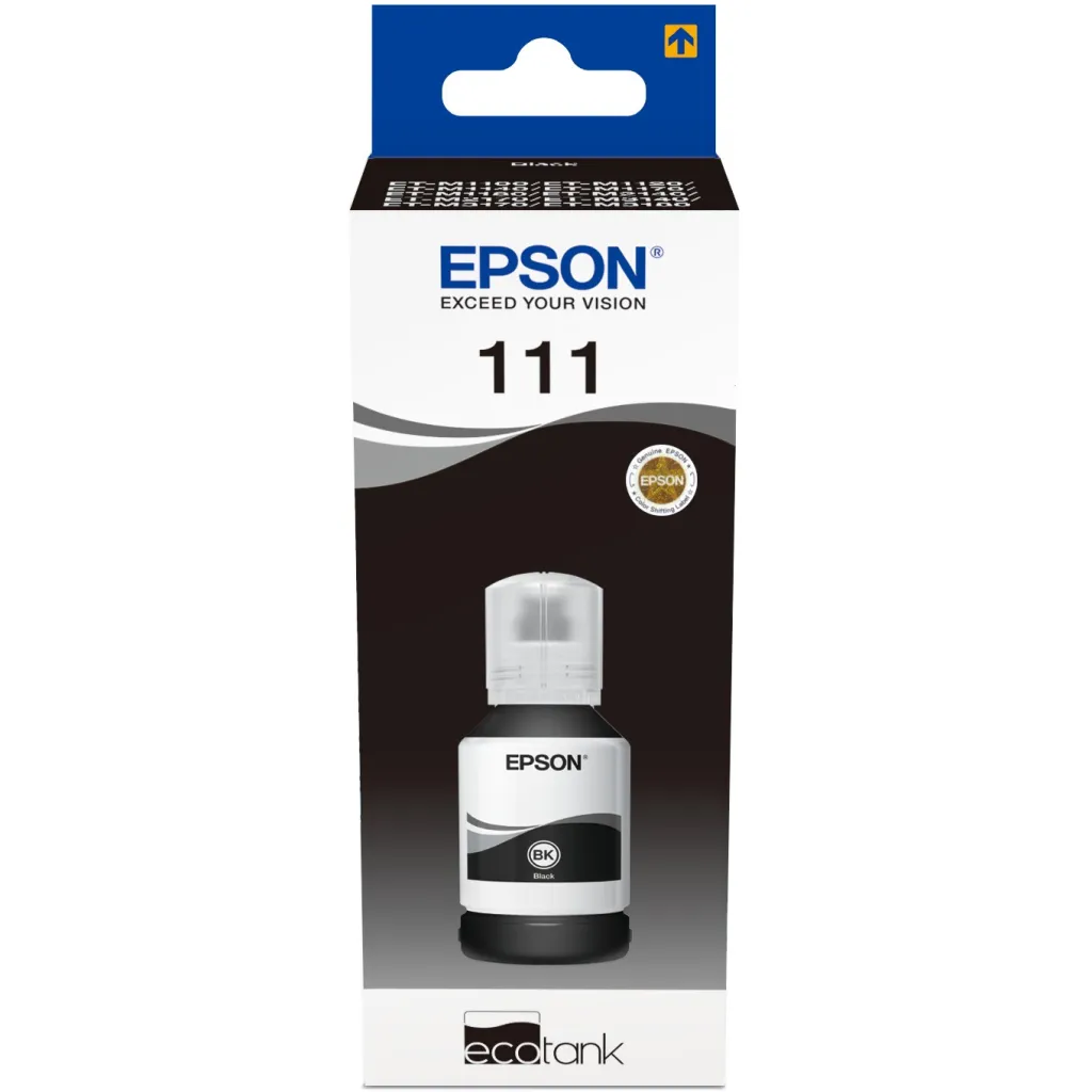 Shishe bojë Epson 111 EcoTank, pigment i zi, dye-based, 1 copë - 1