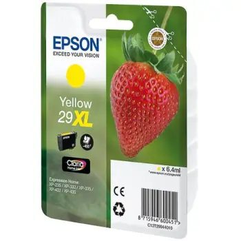 Toner Epson Strawberry 29XL, High (XL) Yield, Verdhë, 6.4 ml