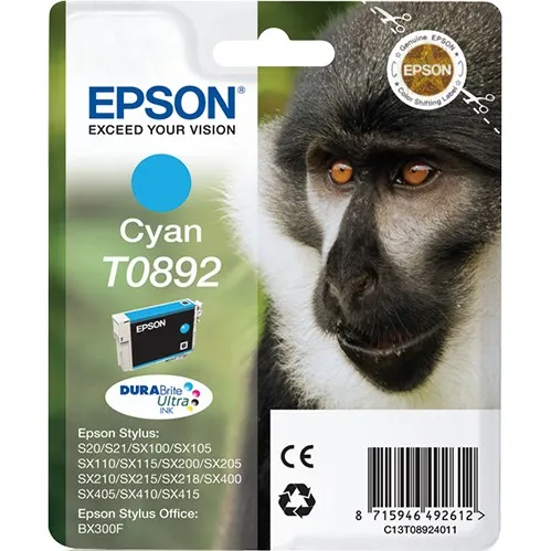 Bojë Epson Monkey Singlepack Cyan T0892, 3.5 ml - 1