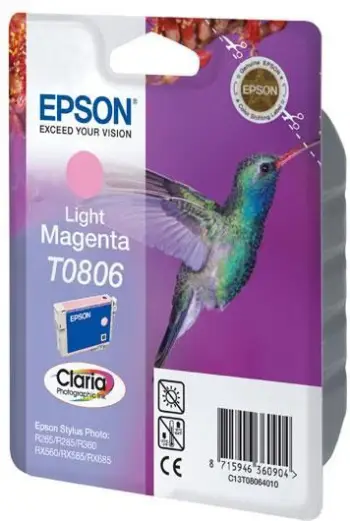 Toner Epson T0806 Claria, Light Magenta, 7.4ml