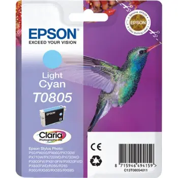 Toner Epson Hummingbird T0805 Claria, Light Cyan, 7.4ml