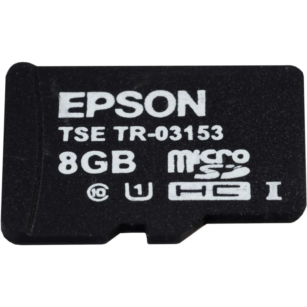 microSD kartë Epson 8GB TSE, Class 10, e zezë - 1