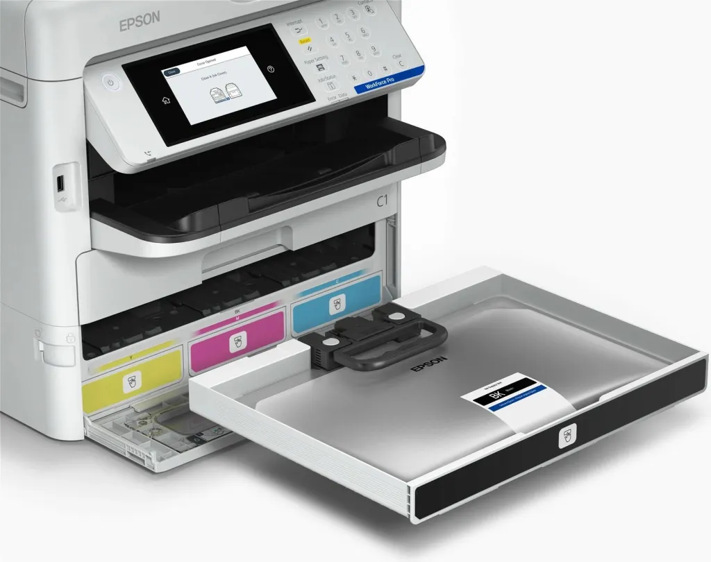 Printer multifunksional Epson WorkForce Pro EM-C800RDWF, inkjet, A4, i bardhë - 5