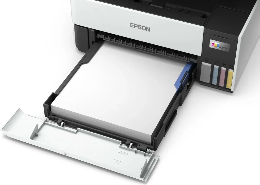 Printer Epson EcoTank ET-5150, Inkjet, A4, Wi-Fi, Touchscreen, zi/bardhë - 3