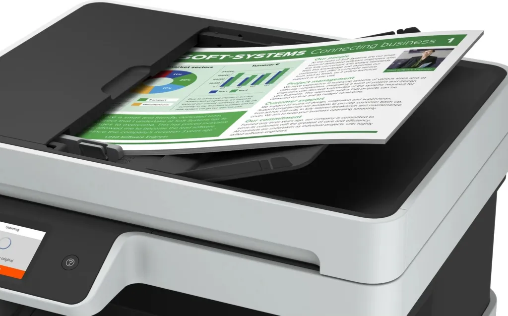 Printer Epson EcoTank ET-5150, Inkjet, A4, Wi-Fi, Touchscreen, zi/bardhë - 5