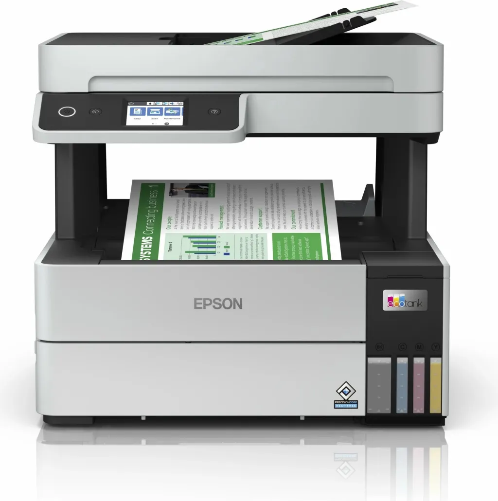 Printer Epson EcoTank ET-5150, Inkjet, A4, Wi-Fi, Touchscreen, zi/bardhë - 6