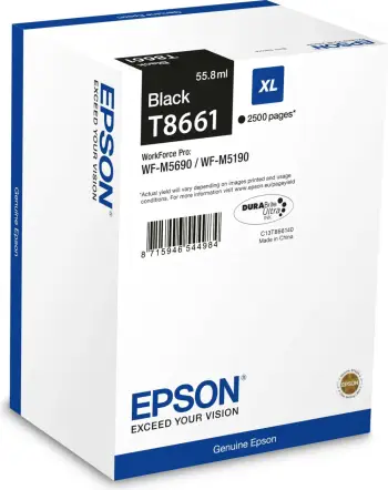 Ngjyrë Epson për printer WorkForce Pro WF-M5190DW/WF-M5690DWF, 2500 faqe, e zezë