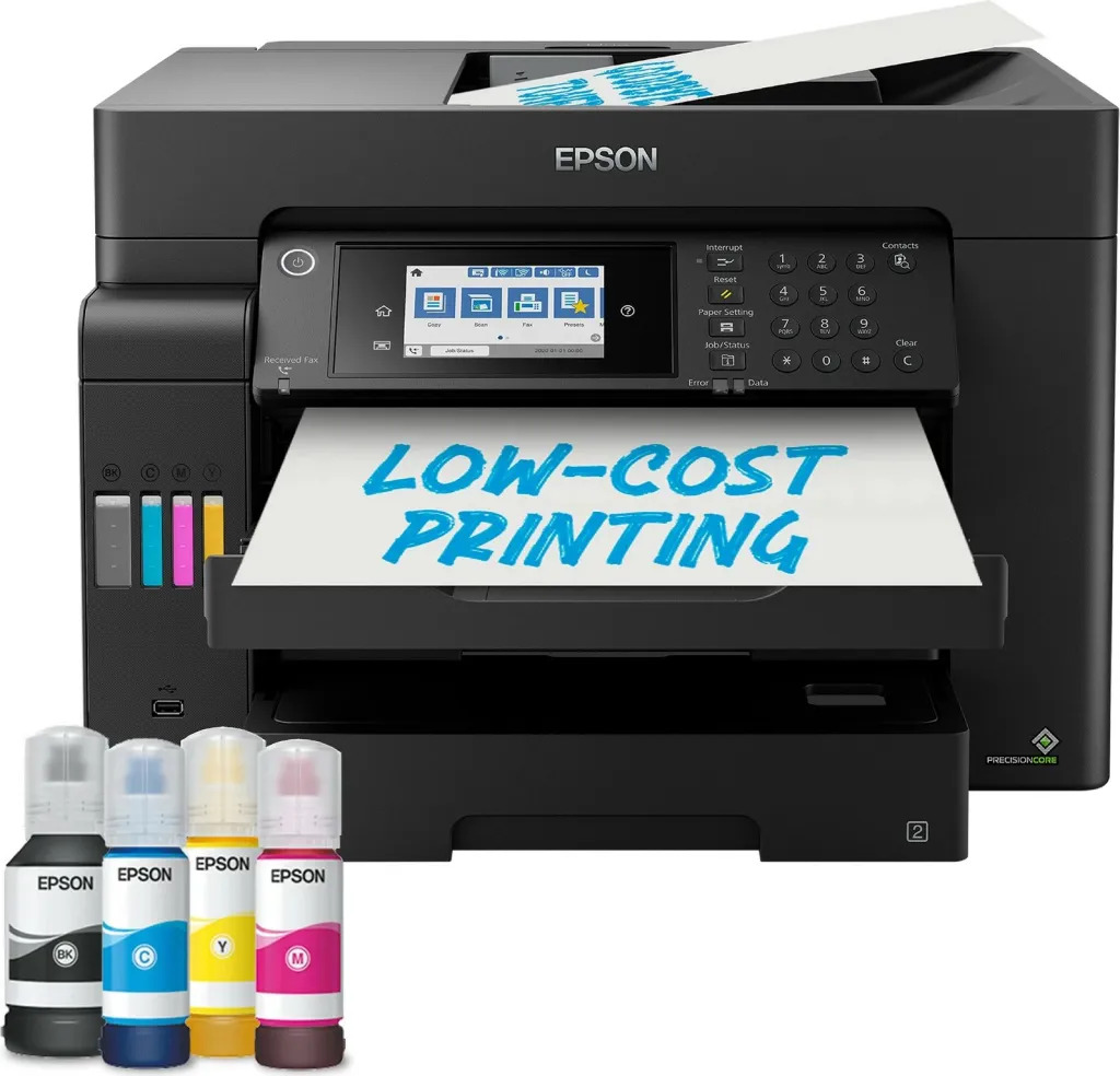 Printer multifunksional Epson EcoTank ET-16605, A3, tank boje, ekran me prekje, i zi - 1