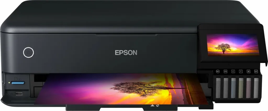 Printer multifunksional Epson EcoTank ET-8550, A3, Wi-Fi, ekran me prekje, i zi - 1