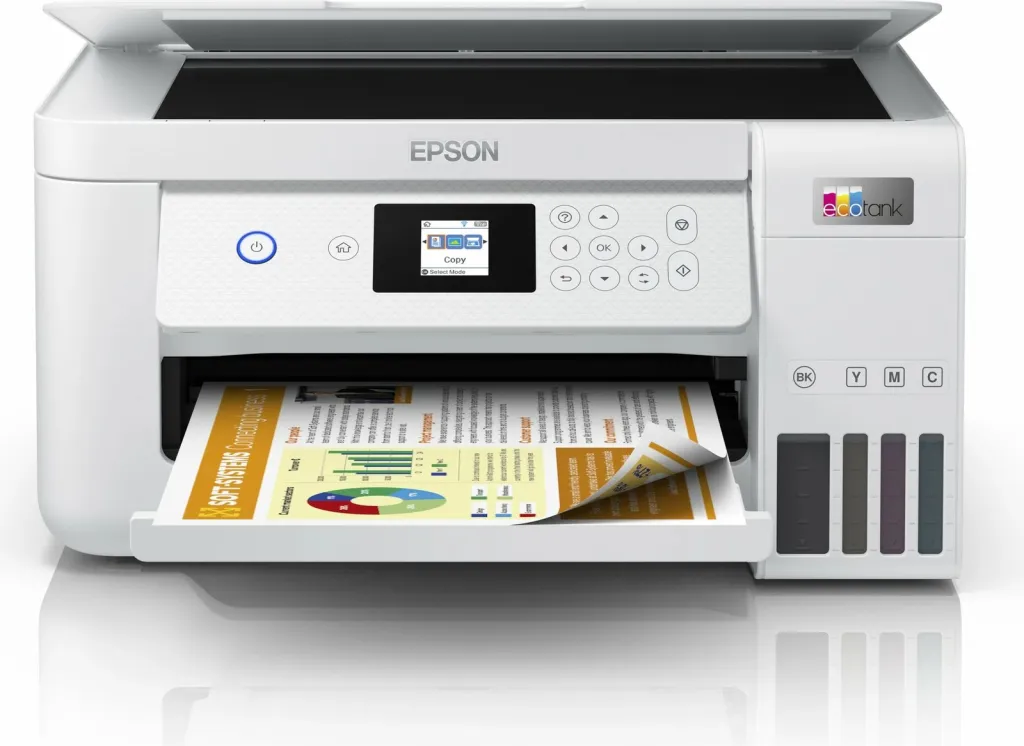 Printer multifunksional Epson EcoTank ET-2856, Wi-Fi, A4, i bardhë - 2