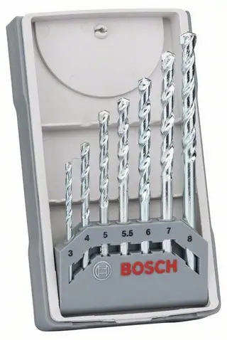 Set shpuese cilindrike betoni Bosch