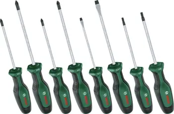 Set kaçavidash Bosch 1600A02BX8, 8 copë, çelik S2, dorezë Softgrip