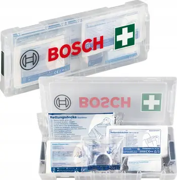 Set i ndihmës së parë Bosch L-BOXX Micro 1600A02X2S, kuti rezistente, transparente