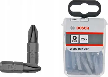 Set maje për kaçavida Bosch Exh (2 607 002 797), 25 copë, PH2x25mm, të zeza
