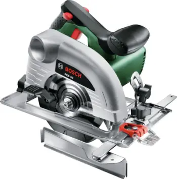 Sharrë rrethore Bosch PKS 40 (modeli 06033C5000), 850 W, 130 mm brirë, 5 300 RPM, e gjelbër / e argjendtë