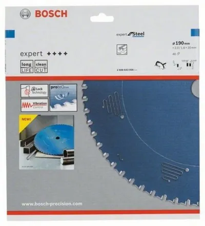 Teh i sharrës rrethore Bosch Expert, për çelik, 190 x 20 mm, 40 dhëmbë - 2
