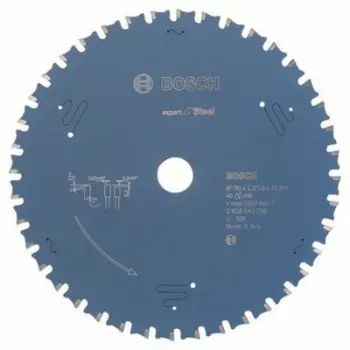 Teh i sharrës rrethore Bosch Expert, për çelik, 190 x 20 mm, 40 dhëmbë