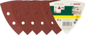 Letra lëmuese Bosch Delta 60, 25 copë