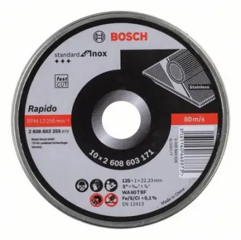 Disqe mbrojtëse Bosch FLEX, 125x1x22.2mm, 10 copë