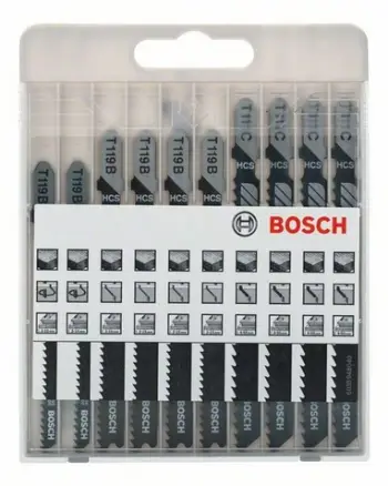 Set tehësh për prerje me gjymtyrë Bosch (2607010629), 10 copë