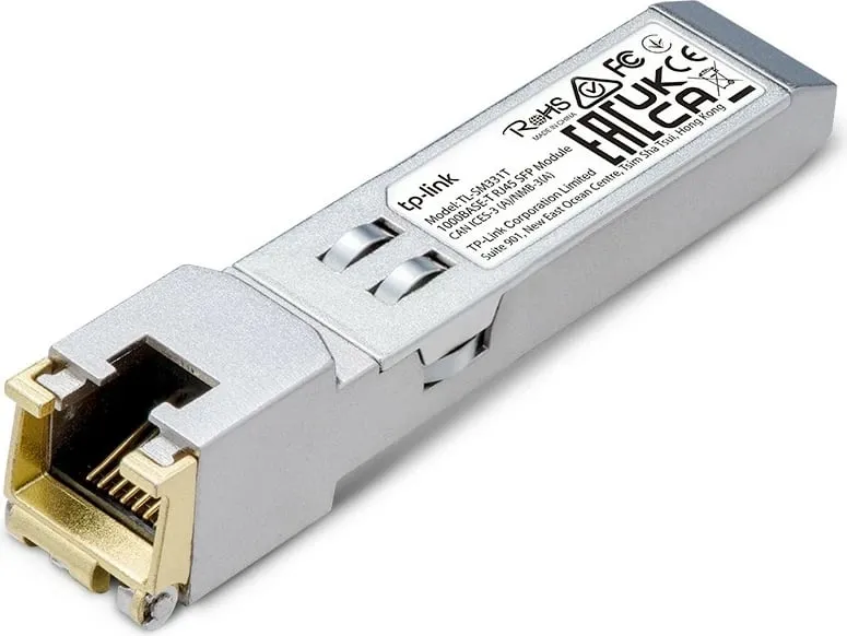 Modul SFP TP-Link 1000BASE-T, RJ45, 1250 Mbit/s, 300m, argjendtë - 1