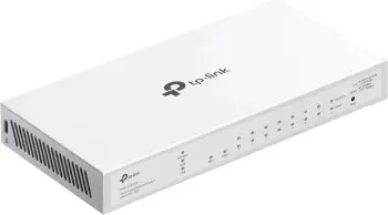 Switch TP-Link FESTA FS310GP, Managed, L2/L2+, Gigabit Ethernet, PoE, 1U, i bardhë